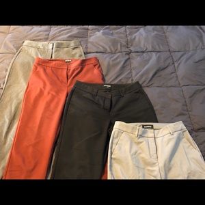 Lot/Bundle Express Dress Pants, Ankle, 6 Regular